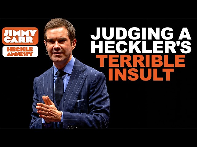 Jimmy Carr Crowd Work: Scottish Heckler Finally Gets His Insult Out... And Jimmy Is Left Unimpressed