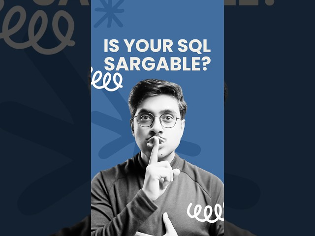 Is Your SQL SARGable? SQL Interview Question