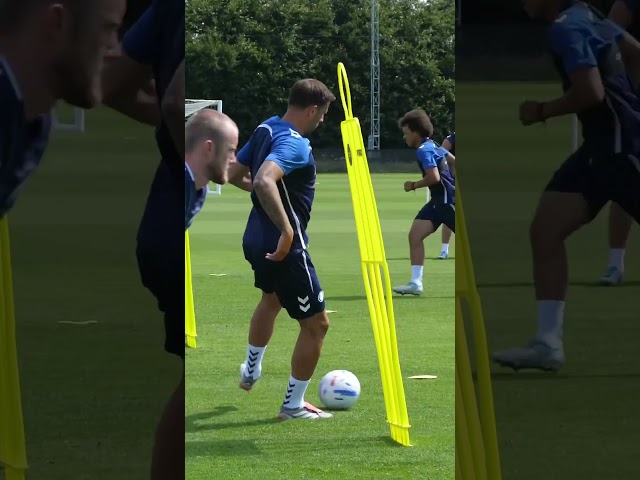 Cookies’ first day on the grass #stevecook #wycombewanderers #efl #newsigning  #football