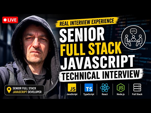 Senior Full Stack JavaScript Technical Interview | Real Interview Experience