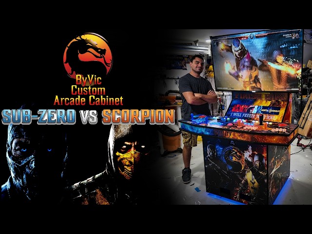 Custom Subzero vs Scoprion Arcade Cabinet by Vic_VP Gamecase Arcades