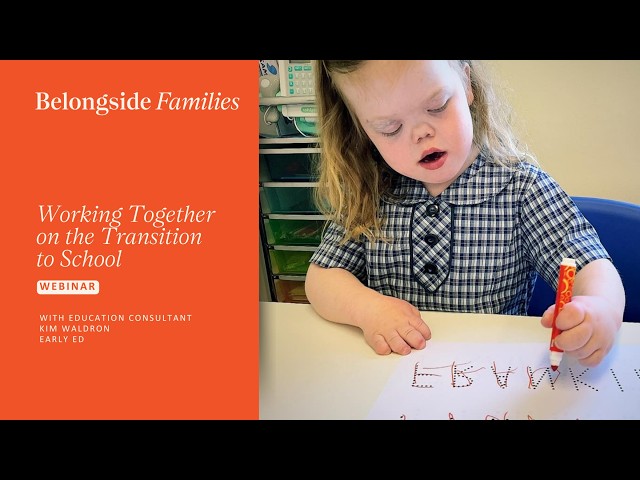Working Together on the Transition to School: Webinar