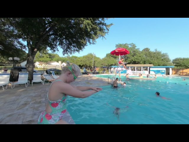 Pizza and Pool Plunge in 3D VR