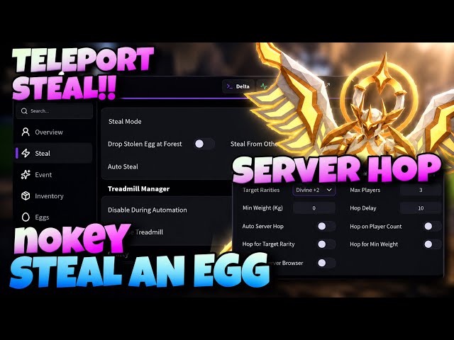 [KEYLESS] NEW SCRIPT STEAL AN EGG | TELEPORT STEAL + ANTI HIT + SERVER HOP + NEW EVENT AND MORE
