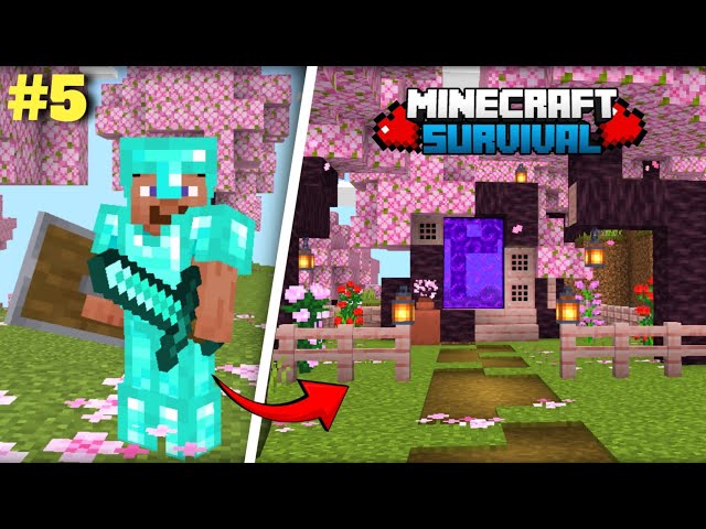 I Build the Ultimate Nether Portal | Minecraft PE Survival Series #5