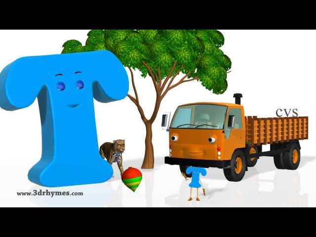 Phonics Song 4 - 3D Animation Nursery rhymes Phonics songs ABC songs for children