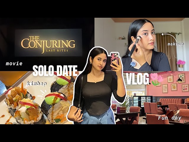 Went on a Solo Date 💗| Chill Day, Food, Shopping & Movie Day Out⭐️ 