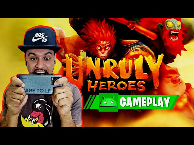 Esse Jogo ficou Incrível! Unruly Heroes Gameplay no Celular Android