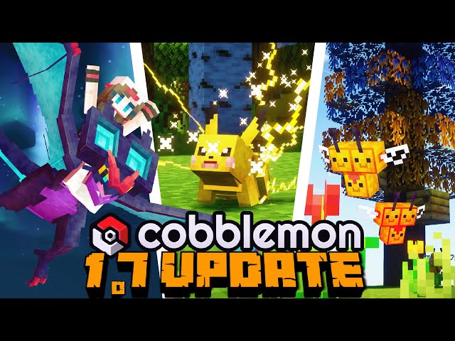 Everything NEW in the COBBLEMON 1.7 UPDATE! (130+ Pokemon, Move Animations and Ride Pokemon)