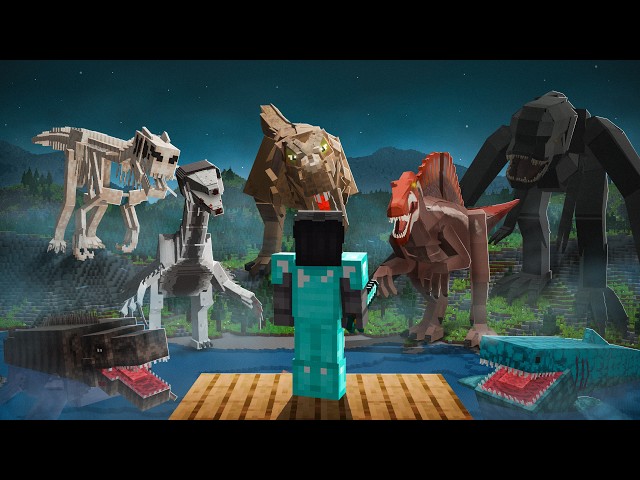 I Spent 100 Days Conquering Jurassic Minecraft
