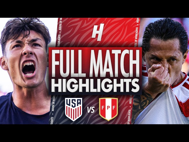 USA vs Peru - ALL GOALS & Highlights | FIFA International Friendly 2026