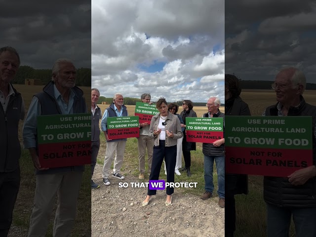 Solar panels do not belong on prime agricultural land.