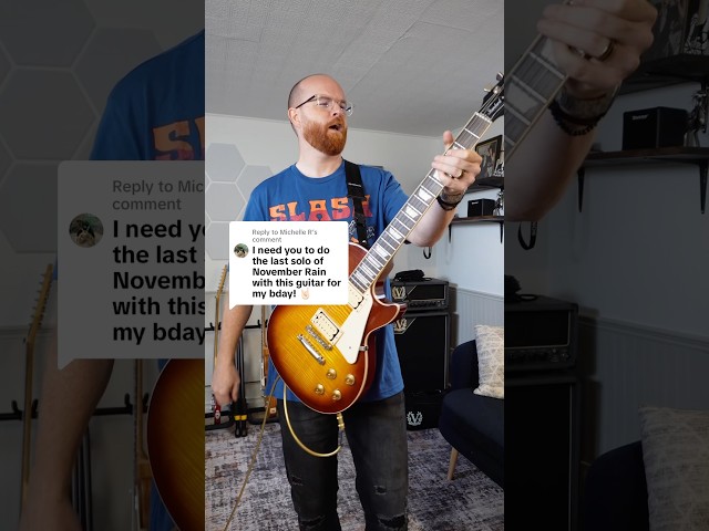 Happy Birthday Lil Sis! 🥳🎉 #novemberrain #guitarsolo #guitarist #lespaul