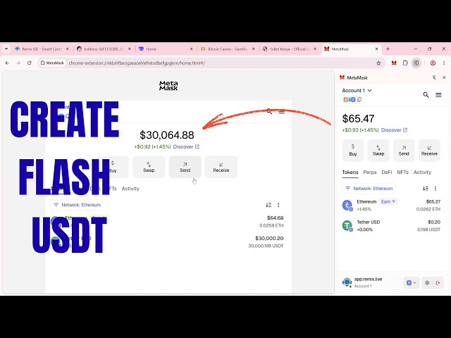 How to Create Flash USDT TRC20 and BEP20 | Full Crypto Guide
