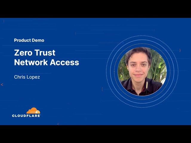 Cloudflare Zero Trust Network Access Demo