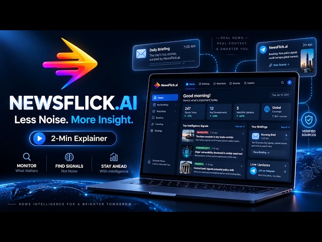 NewsFlick.ai Explained — Turn News Overload Into Intelligence | Less Noise. More Insight.