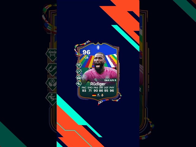 Antonio Rüdiger own song ANTONI ANTONI RUDI RUDIGER #fifa #gaming #shorts
