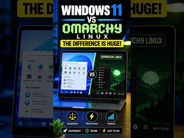 Windows 11 vs Omarchy — HUGE Difference!