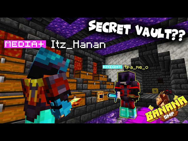 I Found My Friend's Secret Base in Banana SMP...