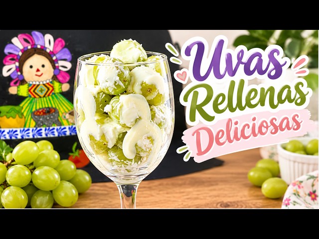 POSTRE SÚPER FÁCIL PARA VENDER 🍇 Uvas Rellenas de Queso Crema Philadelphia