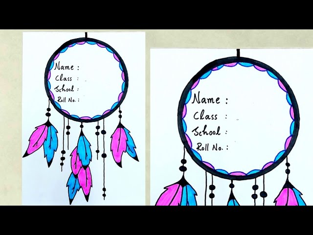 Attractive Front Page Decoration // Project/ Assignment/ Notebook Decoration