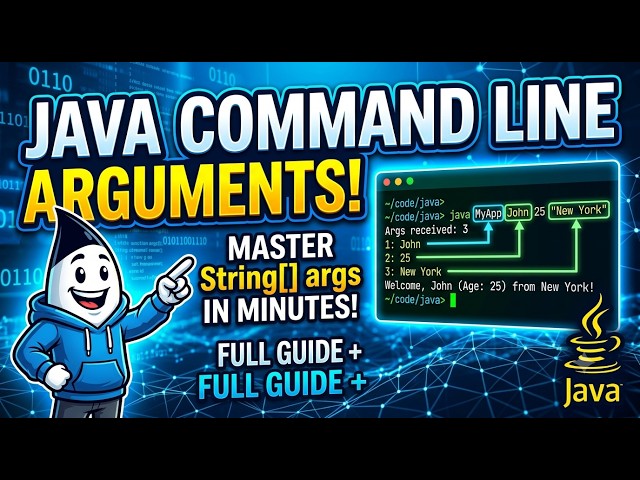 Command Line Arguments in Java | Anna University Regulation 2025 | Java Programming