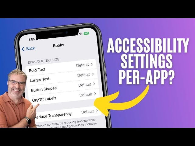 Accessibility Settings Per-App on the iPhone? YES YOU CAN! Here's how!