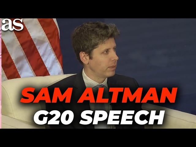 Sam Altman's BIG AI PREDICTION: the greatest BOOM in GLOBAL COMMERCE | FULL G20 SPEECH