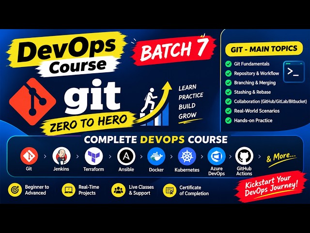 Devops Course For Beginners | Devops Batch 7 | Devops Best Course Online | Devops Easy