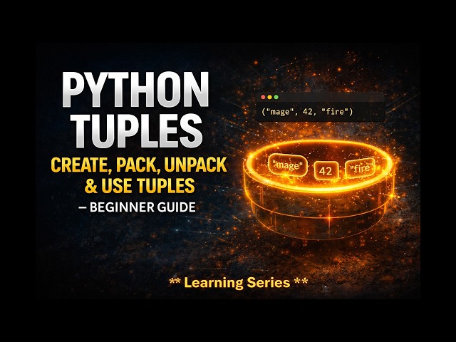 Python Tuples: Create, Pack, Unpack & Use Tuples – Beginner Guide🐍