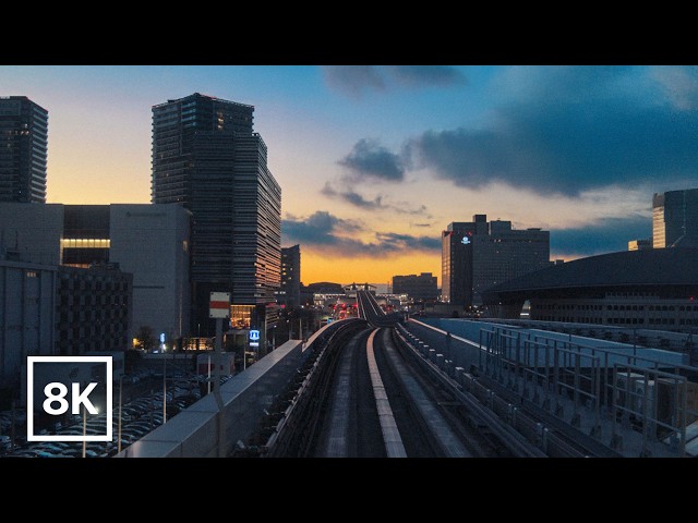 Morning Light over Tokyo Bay / 8K 60fps HDR / Warm Piano Jazz