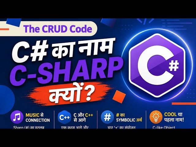 Why is C# Called C-Sharp? 🤔 | The Interesting Story Behind C# | .NET Facts in Hindi