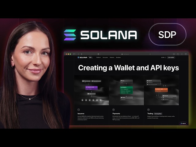 Creating a Wallet and API keys | Solana Developer Platform