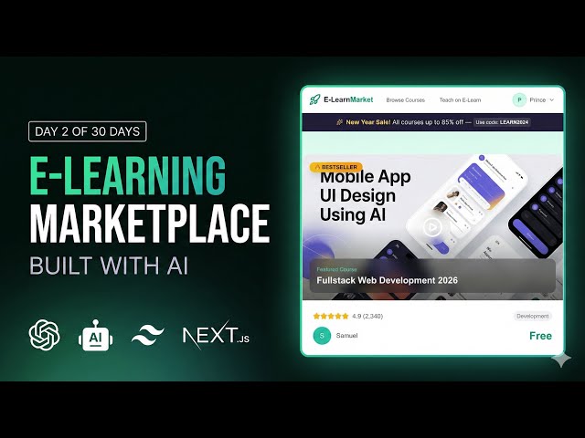 Build an E-Learning Platform Like Udemy with AI - 2026