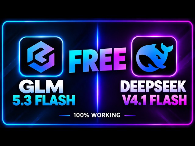 Use GLM 5.3 Flash + DeepSeek V4.1 Flash FOR FREE Without API Keys