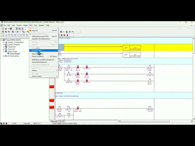 FATEK PLC WINPRO LADDER [ BLOW MOULDING PART-6 ] PROGRAMMING