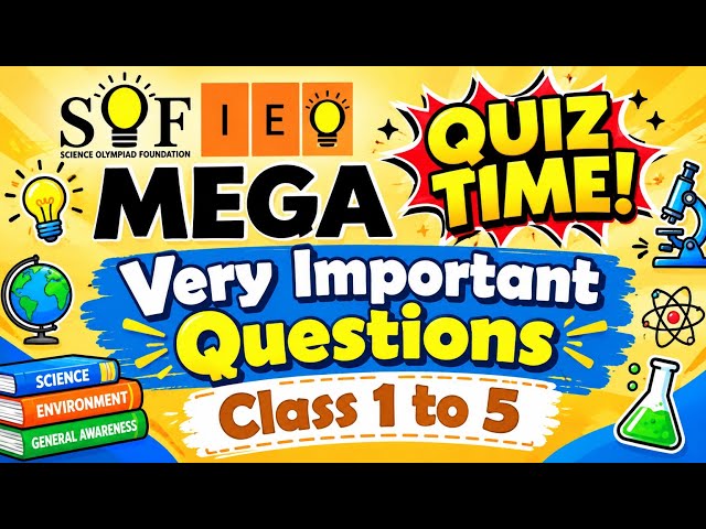 IEO International English Olympiad Class 1 to 5 Important Questions 2026-27