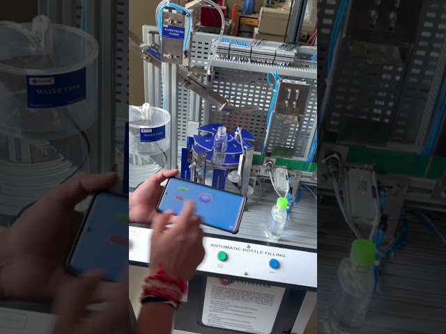 Electro pneumatic with plc and Hmi #electrical #plc