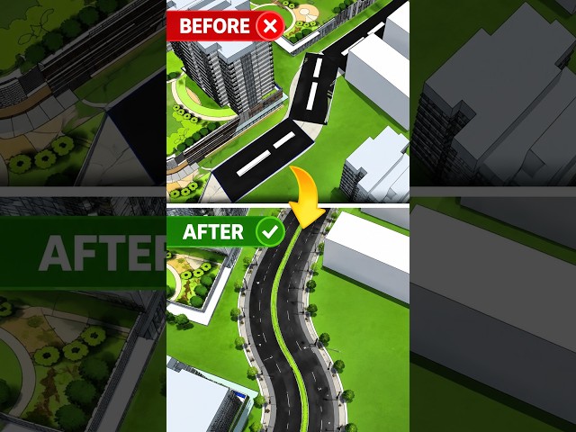 I Bet You Can't Model Road Intersections Faster Than This in SketchUp #sketchupplugins#3dmodeling