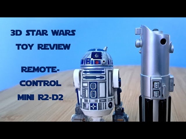 3D Star Wars Toy Review of Remote-Control Mini R2-D2 3D VR