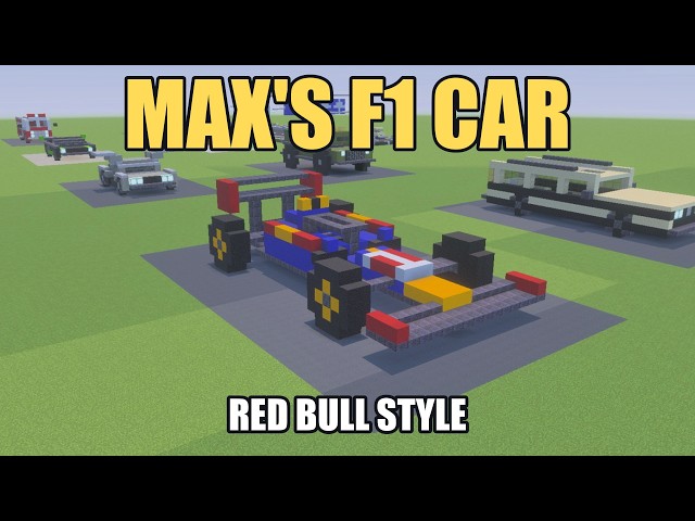 Minecraft Max Verstappen F1 Car Tutorial | Red Bull RB19 Inspired