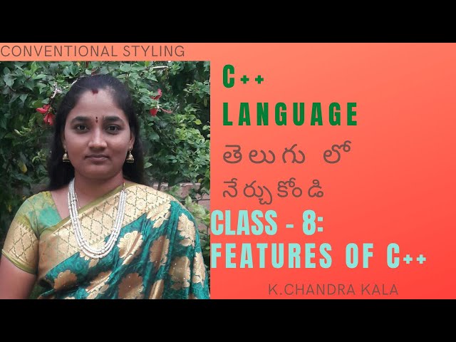 C++ || Cpp || Features Of Cpp ||Cpp Features In Both Telugu And English ||Telugu Scit Tutorials