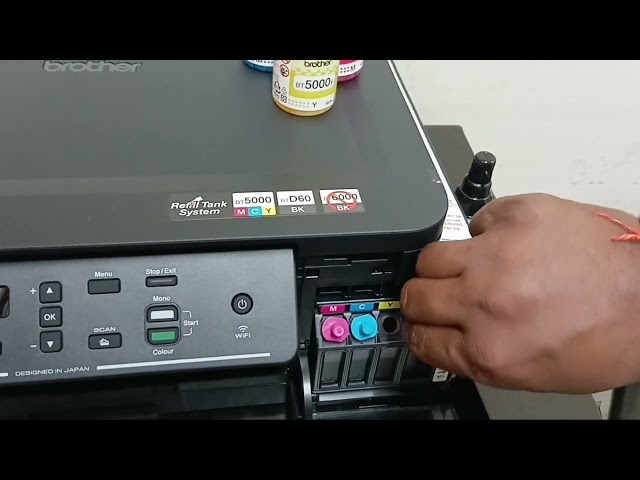 BROTHER PRINTER DCP T525 W INSTALLATION. COMPLETE INSTALLATION  OF  PRINTER DCP-T525 W.DCPT525TW.