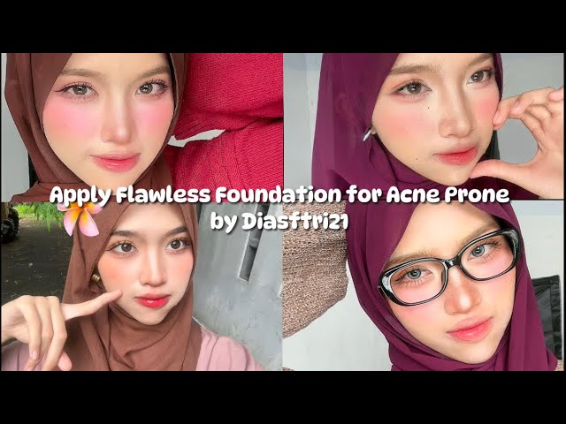 Apply Flawless Fondation for Acne Prone Skin