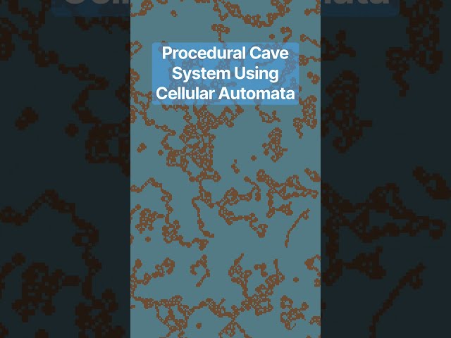 Procedural Cave System using Cellular Automata in Godot