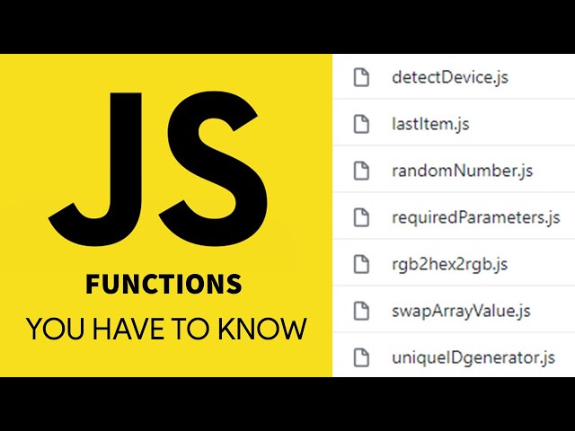 TOP 7 the Most Commonly Used JavaScript Function You Have to Know