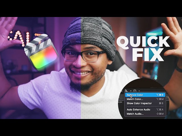 How to Fix your White Balance in Final Cut Pro in 3 Clicks