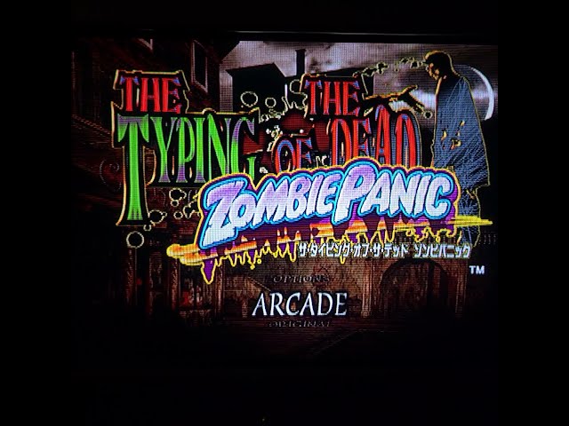 ⌨🎮REAL PS2 gameplay off hdd -- Typing of the Dead: Zombie Panic NORMAL USA keyboard 🇺🇸&🇯🇵