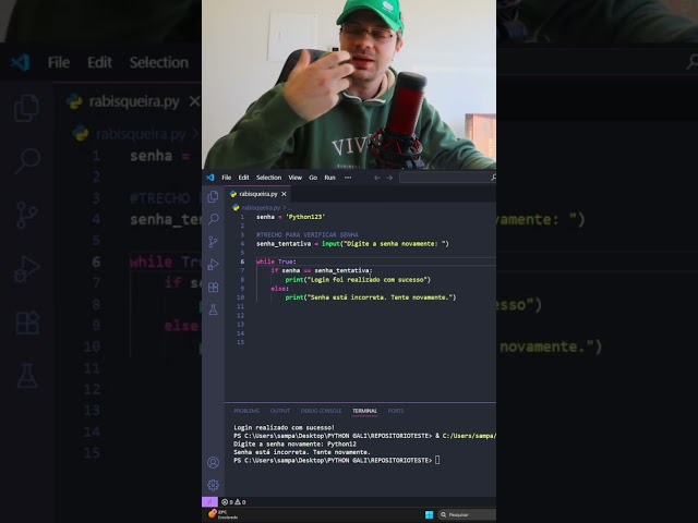 COMO CRIAR UM VERIFICADOR DE SENHA EM PYTHON