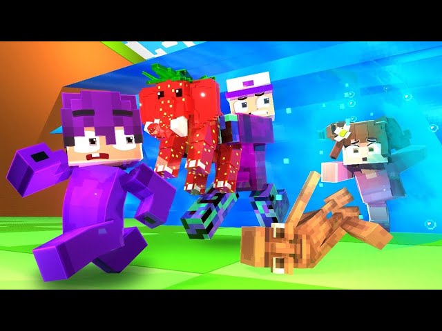 Escape tsunami for brainrots in Minecraft be like 